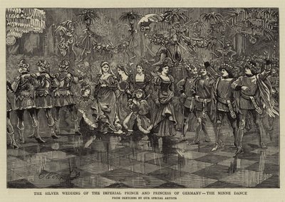 The Silver Wedding of the Imperial Prince and Princess of Germany, the Minne Dance by Charles Edwin Fripp